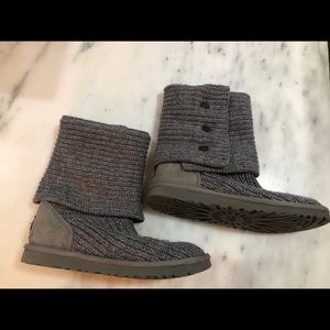 Gray sweater UGG boots size 8